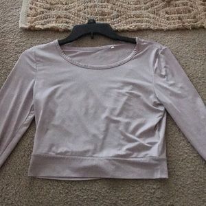 Danskin cropped long sleeve